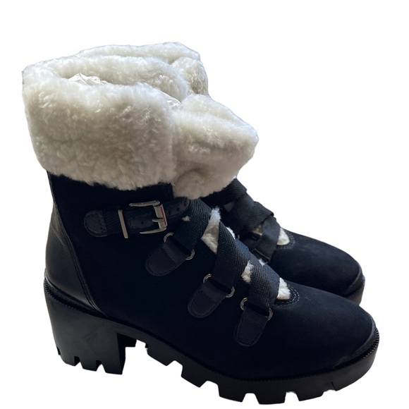 SCHUTZ ARETUZA PLATFORM WATERPROOF COMBAT LEATHER BOOTS - NIB! - Picture 4 of 10